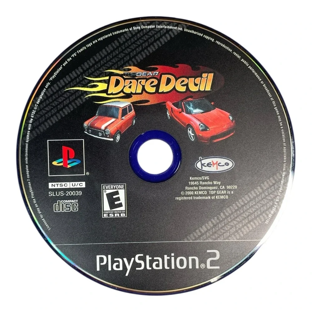 Top Gear Dare Devil Sony PlayStation 2 Video Game